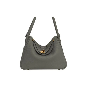 HERMES Lindy 26 Серая Дождевая с Золотой Фурнитурой | Китай.рф