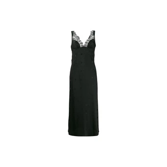 Черное платье McQ Alexander McQueen с кружевом | Китай.рф