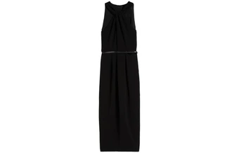 MaxMara Luna черное платье без рукавов с круглым вырезом | Китай.рф