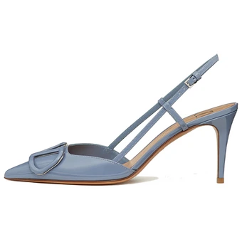 Valentino Vlogo: лаковые лодочки с открытой пяткой | Китай.рф