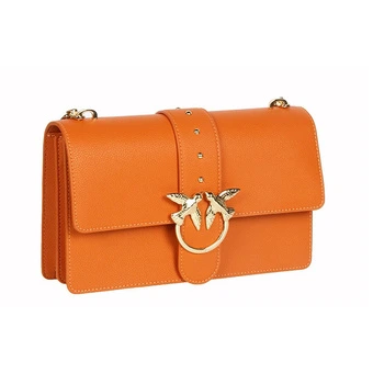 PINKO Love Icon Simply: Мандариновая сумка с птичкой | Китай.рф
