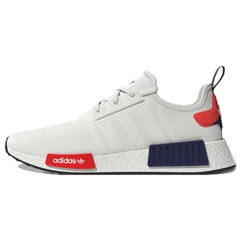 Мужские кроссовки adidas Originals NMD_R1 бело-красные | Китай.рф