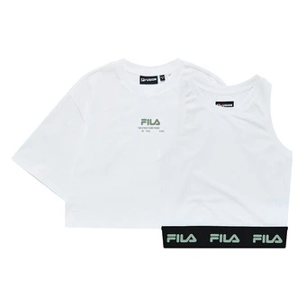 Fila Fusion: Футболка и топ с логотипом - Белый | Китай.рф