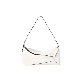 LOEWE Puzzle Hobo: Белая женская сумка из гладкой кожи с логотипом | Китай.рф