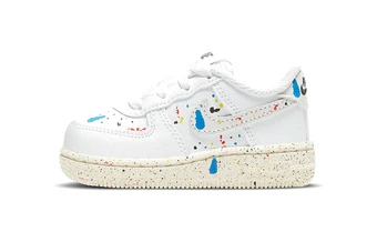 Детские кроссовки Nike Air Force 1 LV8 3 с брызгами белые | Китай.рф