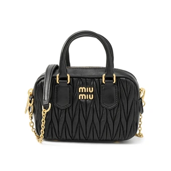 MIU MIU Мини-сумка Arcadie с цепочкой, черная | Китай.рф