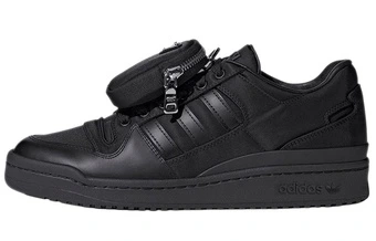 Кроссовки adidas Originals x PRADA Re-Nylon Forum Low, унисекс, черные | Китай.рф