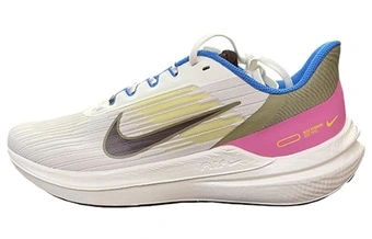 Кроссовки Nike Zoom Winflo 9 дышащие мужские бело-коричнево-розовые | Китай.рф