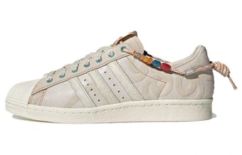 Низкие кеды унисекс adidas originals Superstar 80s, бело-коричневые | Китай.рф