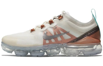 Nike VaporMax 2019 AIR низкие беговые кроссовки женские, бело-золотые | Китай.рф