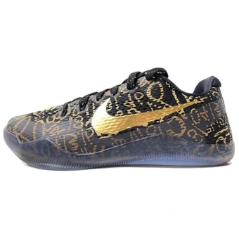 Nike Kobe 11 'Mamba Day' Низкие баскетбольные мужские черно-золотые | Китай.рф