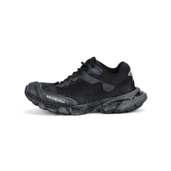 Кроссовки Balenciaga Track 3.0 в поношенном стиле, черные | Китай.рф