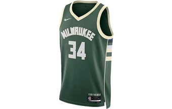 Баскетбольная майка Nike NBA Milwaukee Bucks №34 унисекс зеленая | Китай.рф