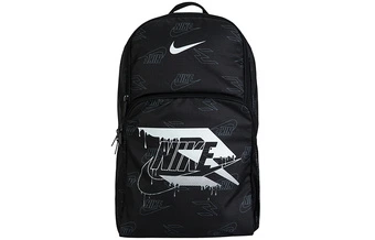 Рюкзак Nike с множеством карманов и принтом, унисекс, черный | Китай.рф