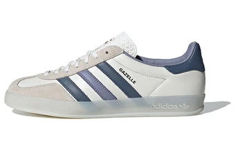 Удобные унисекс кроссовки adidas Originals GAZELLE BOLD Indoor бело-голубые | Китай.рф