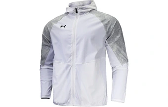 Мужское худи Under Armour с принтом логотипа, белое | Китай.рф