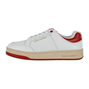 Мужские кроссовки SAINT LAURENT SL/61 Lace Up из кожи, белые | Китай.рф