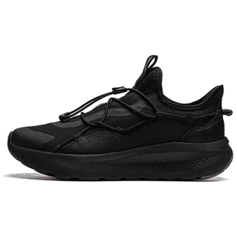 Li Ning Cloud Yi Slip On – мягкие, комфортные кроссовки на толстой подошве, мужские, черные | Китай.рф