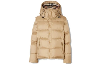 Мужская парка-пуховик Burberry с отстегивающимися рукавами, медовый цвет | Китай.рф