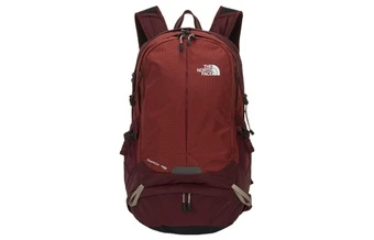 Рюкзак THE NORTH FACE с логотипом, полиэстер, унисекс, темно-красный | Китай.рф