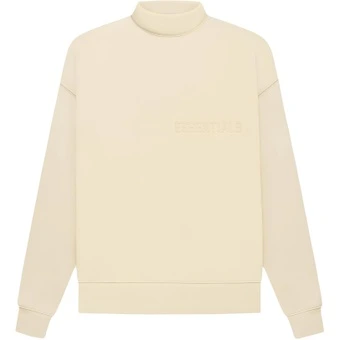 Fear Of God Essentials FW22 Mockneck Egg Shell: унисекс толстовка с высоким воротом | Китай.рф