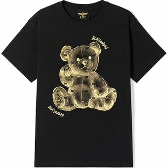Футболка Boy London Unisex черная с принтом медведя | Китай.рф