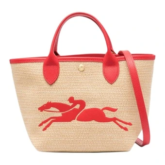 Сумка-корзина LONGCHAMP Le Panier Pliage 21 соломенная малая бежевая | Китай.рф