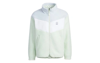 Куртка спортивная ретро с принтом adidas neo, на молнии, унисекс, зеленая | Китай.рф