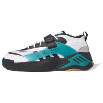 Кроссовки adidas Streetball III модные двухцветные амортизирующие нескользящие низкие для повседневной жизни унисекс бело-черно-синие | Китай.рф