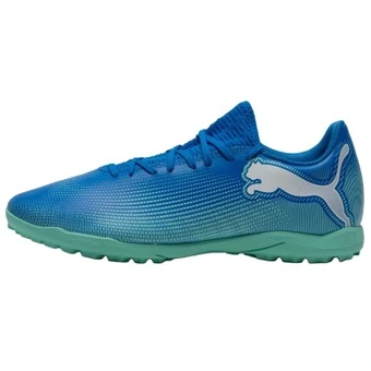 Футбольная обувь PUMA FUTURE 7 PLAY TT Turf Abrasion Resistant Soccer Shoes Men's Blue Green | Китай.рф