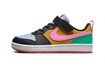 Nike Court Borough Low комфортные детские кроссовки для скейтбординга, черные | Китай.рф