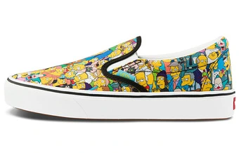 Кеды The Simpsons x Vans Slip-On Pro с принтом героев мультфильма | Китай.рф