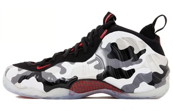 Nike Foamposite One Fighter Jet Ретро баскетбольные кроссовки мужские черно-бело-серые | Китай.рф