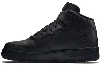 Детские кроссовки Nike Air Force 1 кожаные черные для подростков | Китай.рф