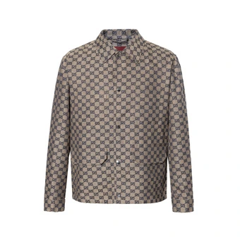 Мужская куртка GUCCI Monogrammed Button-Up Jacket с монограммой | Китай.рф