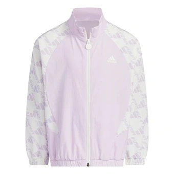 Куртка Adidas Sportswear Dance Woven, сиреневая с белым, для детей | Китай.рф