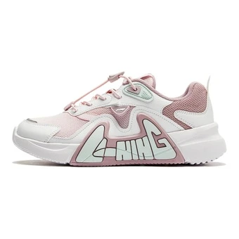 Унисекс повседневные кроссовки Li-Ning YOUNG LN 90 FLY V3 бело-розовые | Китай.рф