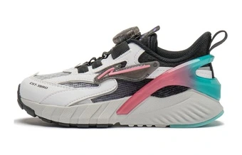 Детские повседневные кроссовки Li-Ning YOUNG черные с белым и серым | Китай.рф