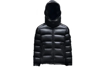 Детская короткая пуховая куртка Moncler Maya глянцевая | Китай.рф