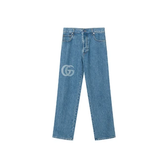 Джинсы GUCCI Lasered Double G Denim | Китай.рф