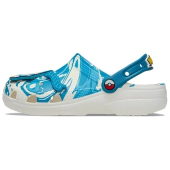 Crocs Classic Clog Модные круглые дышащие слипоны унисекс сине-белые | Китай.рф