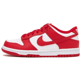 Кроссовки Nike Dunk Leather Low top Skateboard Shoes Red White Unisex | Китай.рф