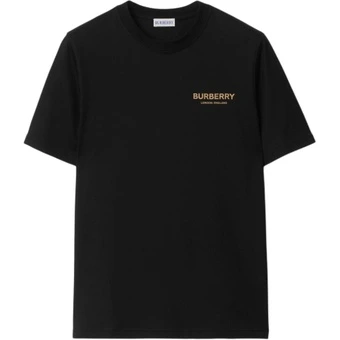Футболка Burberry Regular Sleeve женская, цвет черный | Китай.рф