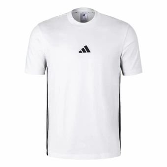Мужская футболка Adidas Essential SINGLE JERSEY, белая/черная | Китай.рф