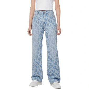 Джинсы Calvin Klein SS25 женские голубые | Китай.рф