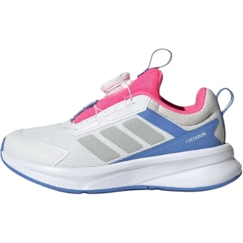 Детские беговые кроссовки adidas FORTARUN 4.0 бело-розово-голубые | Китай.рф