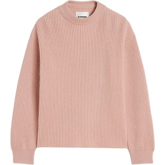 Свитер JIL SANDER SS25 однотонный с отложным воротником | Китай.рф