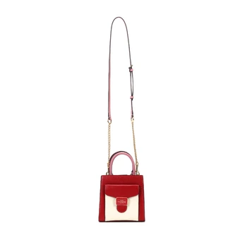 Сумка COACH Pepper 18 из галечной кожи, красно-бело-розовая | Китай.рф