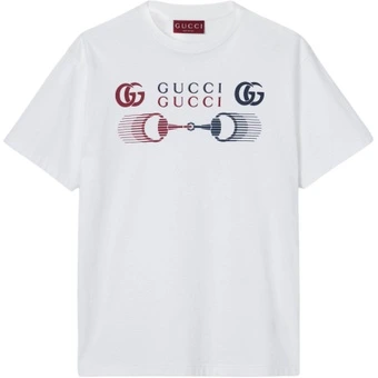Футболка GUCCI с принтом логотипа, мужская | Китай.рф