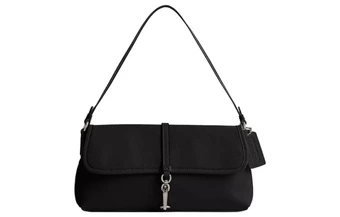 Женская сумка COACH Hamptons Leather, черная, средний размер | Китай.рф